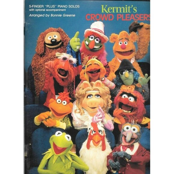 Kermits Crowd Pleasers, 5-finger "plus" Piano Solos Sheet Music Book 30057pbaze - Picture 1 of 2